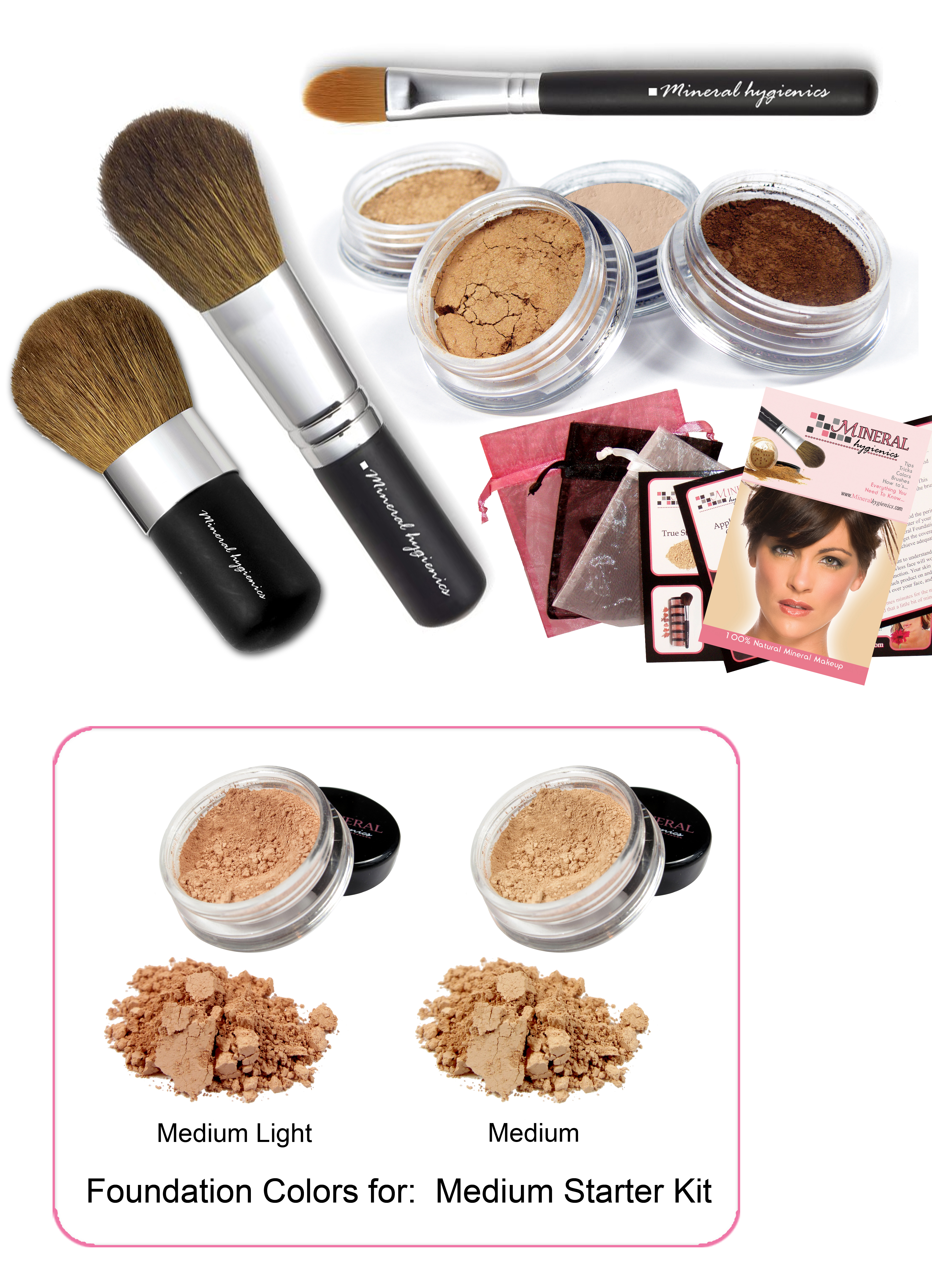 Mineral Makeup Starter Kit - Medium