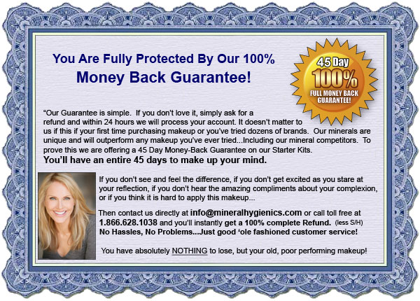 Mineral Makeup Guarantee